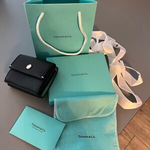 Tiffany & Co. Black Leather Wallet Luxurious and Timeless